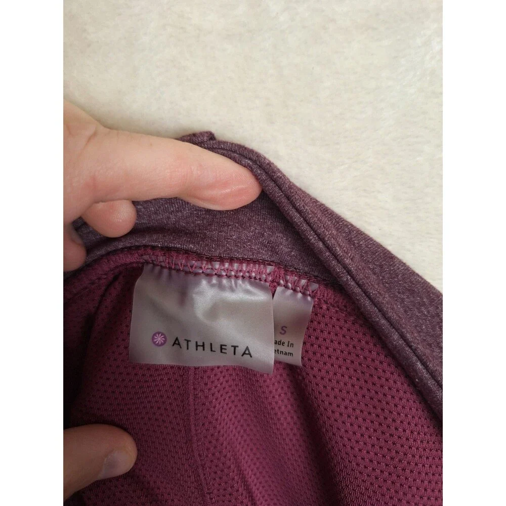 Athleta Bettona Knit Skort Women's Small Purple Stretch Mid Rise Pockets Hike